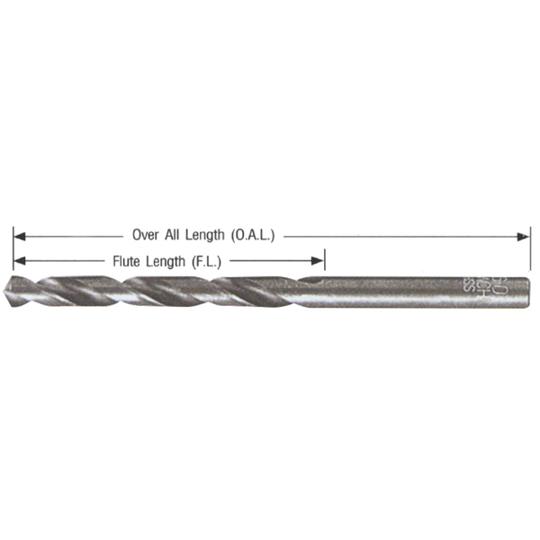 NC500 NACHI HSS STRAIGHT SHANK DRILLS