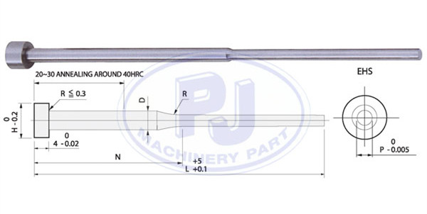 SKH-51 STEPPED EJECTOR PIN